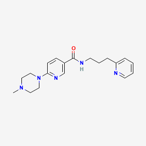 6-(4-methyl-1-piperazinyl)-N-[3-(2-pyridinyl)propyl]nicotinamide