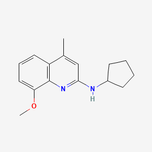 N-cyclopentyl-8-methoxy-4-methyl-2-quinolinamine