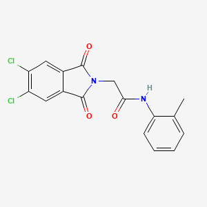 2-(5,6-dichloro-1,3-dioxoisoindol-2-yl)-N-(2-methylphenyl)acetamide