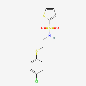 N-{2-[(4-chlorophenyl)thio]ethyl}-2-thiophenesulfonamide