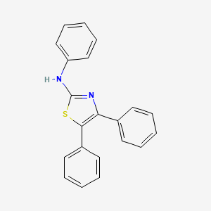 molecular formula C21H16N2S B4913281 N,4,5-triphenyl-1,3-thiazol-2-amine 