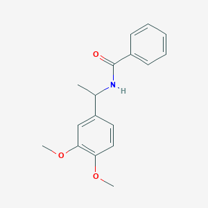 molecular formula C17H19NO3 B4913294 N-[1-(3,4-dimethoxyphenyl)ethyl]benzamide 