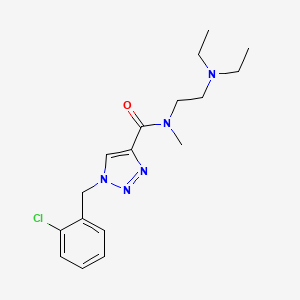 1-[(2-chlorophenyl)methyl]-N-[2-(diethylamino)ethyl]-N-methyltriazole-4-carboxamide