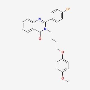 2-(4-bromophenyl)-3-[4-(4-methoxyphenoxy)butyl]-4(3H)-quinazolinone