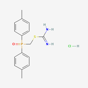 molecular formula C16H20ClN2OPS B4913435 [bis(4-methylphenyl)phosphoryl]methyl imidothiocarbamate hydrochloride 