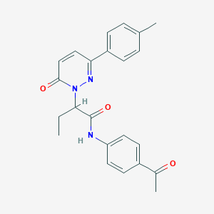 N-(4-acetylphenyl)-2-[3-(4-methylphenyl)-6-oxopyridazin-1(6H)-yl]butanamide