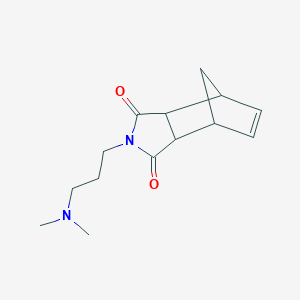 molecular formula C14H20N2O2 B4913490 4-[3-(dimethylamino)propyl]-4-azatricyclo[5.2.1.0~2,6~]dec-8-ene-3,5-dione 