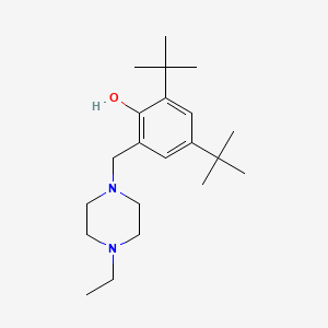 molecular formula C21H36N2O B4913496 2,4-di-tert-butyl-6-[(4-ethyl-1-piperazinyl)methyl]phenol 