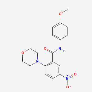 N-(4-methoxyphenyl)-2-(morpholin-4-yl)-5-nitrobenzamide