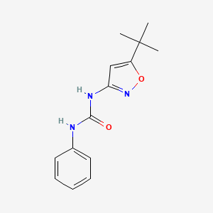 molecular formula C14H17N3O2 B4913535 1-(5-(tert-Butyl)isoxazol-3-yl)-3-phenylurea CAS No. 55807-76-6