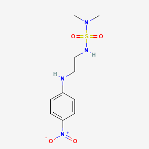 molecular formula C10H16N4O4S B4913563 N,N-dimethyl-N'-{2-[(4-nitrophenyl)amino]ethyl}sulfamide 