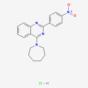 molecular formula C20H21ClN4O2 B4913589 4-(azepan-1-yl)-2-(4-nitrophenyl)quinazoline;hydrochloride 