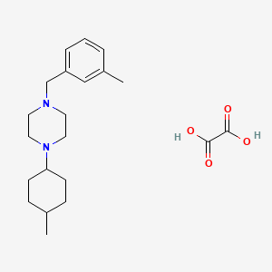 1-(4-Methylcyclohexyl)-4-[(3-methylphenyl)methyl]piperazine;oxalic acid