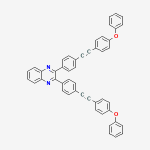 molecular formula C48H30N2O2 B4913609 2,3-bis{4-[(4-phenoxyphenyl)ethynyl]phenyl}quinoxaline 