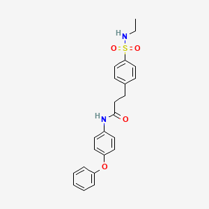 3-[4-(ethylsulfamoyl)phenyl]-N-(4-phenoxyphenyl)propanamide