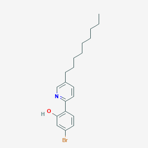 molecular formula C20H26BrNO B4913650 5-Bromo-2-(5-nonylpyridin-2-yl)phenol 