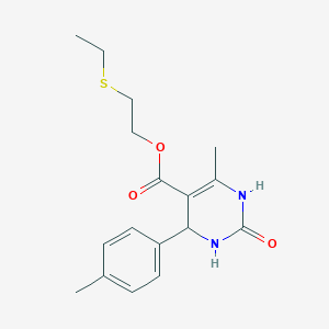 2-(Ethylsulfanyl)ethyl 6-methyl-4-(4-methylphenyl)-2-oxo-1,2,3,4-tetrahydropyrimidine-5-carboxylate