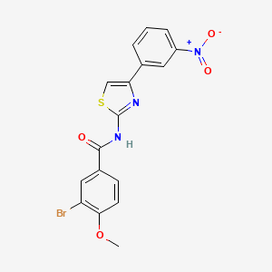 3-bromo-4-methoxy-N-[4-(3-nitrophenyl)-1,3-thiazol-2-yl]benzamide