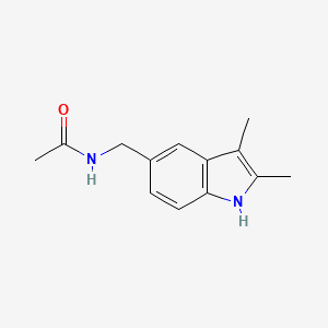 N-[(2,3-dimethyl-1H-indol-5-yl)methyl]acetamide