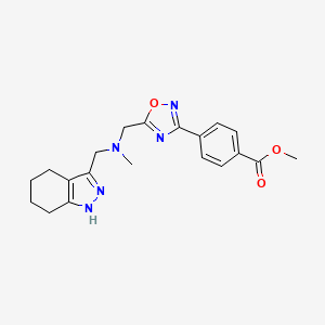 methyl 4-(5-{[methyl(4,5,6,7-tetrahydro-1H-indazol-3-ylmethyl)amino]methyl}-1,2,4-oxadiazol-3-yl)benzoate