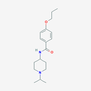 N-[1-(propan-2-yl)piperidin-4-yl]-4-propoxybenzamide