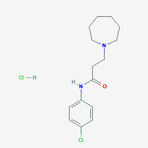 3-(1-azepanyl)-N-(4-chlorophenyl)propanamide hydrochloride