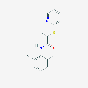 2-(pyridin-2-ylsulfanyl)-N-(2,4,6-trimethylphenyl)propanamide