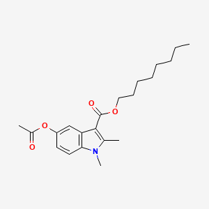 molecular formula C21H29NO4 B4913872 Octyl 5-acetyloxy-1,2-dimethylindole-3-carboxylate 