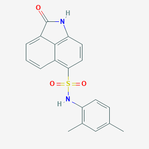 molecular formula C19H16N2O3S B491393 N-(2,4-dimethylphenyl)-2-oxo-1,2-dihydrobenzo[cd]indole-6-sulfonamide CAS No. 412938-21-7