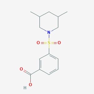molecular formula C14H19NO4S B491404 3-[(3,5-Dimethylpiperidin-1-yl)sulfonyl]benzoic acid CAS No. 328028-36-0