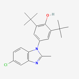 2,6-di-tert-butyl-4-(5-chloro-2-methyl-1H-benzimidazol-1-yl)phenol