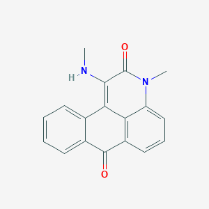 molecular formula C18H14N2O2 B491406 3-methyl-1-(methylamino)-2H-naphtho[1,2,3-de]quinoline-2,7(3H)-dione CAS No. 313684-22-9