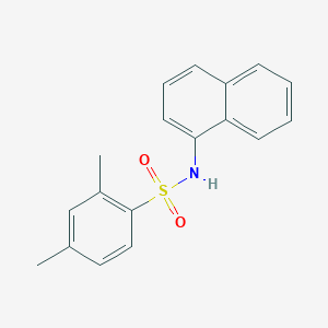 molecular formula C18H17NO2S B491408 2,4-dimethyl-N-(1-naphthyl)benzenesulfonamide CAS No. 406473-43-6