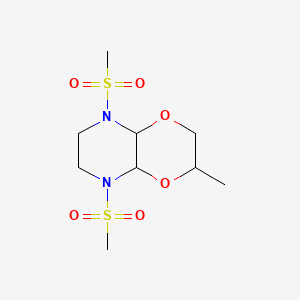 molecular formula C9H18N2O6S2 B4914095 3-Methyl-5,8-bis(methylsulfonyl)-2,3,4a,6,7,8a-hexahydro-[1,4]dioxino[2,3-b]pyrazine 