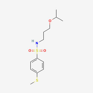 N-(3-isopropoxypropyl)-4-(methylthio)benzenesulfonamide