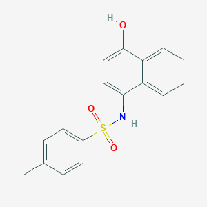 molecular formula C18H17NO3S B491413 N-(4-hydroxy-1-naphthyl)-2,4-dimethylbenzenesulfonamide CAS No. 333351-38-5