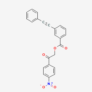 [2-(4-Nitrophenyl)-2-oxoethyl] 3-(2-phenylethynyl)benzoate