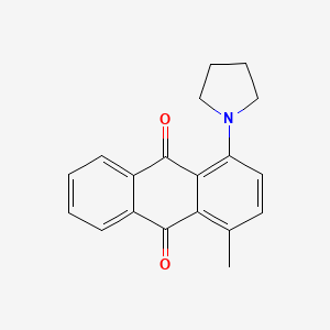 1-METHYL-4-(PYRROLIDIN-1-YL)-9,10-DIHYDROANTHRACENE-9,10-DIONE