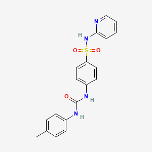 molecular formula C19H18N4O3S B4914172 N-(2-PYRIDYL)-4-[(4-TOLUIDINOCARBONYL)AMINO]-1-BENZENESULFONAMIDE 