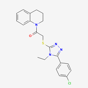 1-({[5-(4-chlorophenyl)-4-ethyl-4H-1,2,4-triazol-3-yl]thio}acetyl)-1,2,3,4-tetrahydroquinoline