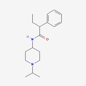 2-phenyl-N-[1-(propan-2-yl)piperidin-4-yl]butanamide