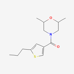 (2,6-DIMETHYLMORPHOLINO)(5-PROPYL-3-THIENYL)METHANONE