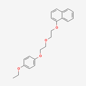 molecular formula C22H24O4 B4914301 1-[2-[2-(4-Ethoxyphenoxy)ethoxy]ethoxy]naphthalene 