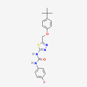 N-{5-[(4-tert-butylphenoxy)methyl]-1,3,4-thiadiazol-2-yl}-N'-(4-fluorophenyl)urea