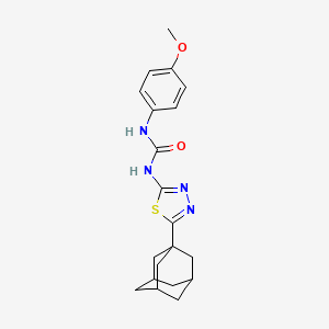 1-(4-methoxyphenyl)-3-[5-(tricyclo[3.3.1.1~3,7~]dec-1-yl)-1,3,4-thiadiazol-2-yl]urea