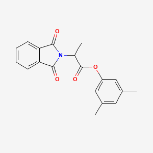 molecular formula C19H17NO4 B4914335 3,5-dimethylphenyl 2-(1,3-dioxo-1,3-dihydro-2H-isoindol-2-yl)propanoate 