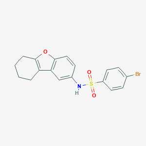 molecular formula C18H16BrNO3S B491435 4-bromo-N-(6,7,8,9-tetrahydrodibenzofuran-2-yl)benzenesulfonamide CAS No. 406474-59-7