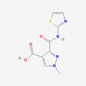 1-methyl-3-[(1,3-thiazol-2-ylamino)carbonyl]-1H-pyrazole-4-carboxylic acid