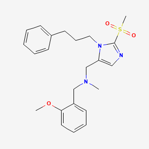 (2-methoxybenzyl)methyl{[2-(methylsulfonyl)-1-(3-phenylpropyl)-1H-imidazol-5-yl]methyl}amine