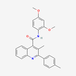 molecular formula C26H24N2O3 B4914387 N-(2,4-dimethoxyphenyl)-3-methyl-2-(4-methylphenyl)quinoline-4-carboxamide 